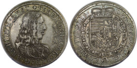 RDR – Habsburg – Österreich, RÖMISCH-DEUTSCHES REICH. Tirol, Erzherzog Ferdinand Karl (1632-62). Taler 1654, Hall. Silber. 28,70 g. Dav. 3367. Sehr sc...