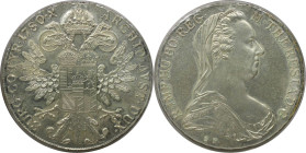 RDR – Habsburg – Österreich, RÖMISCH-DEUTSCHES REICH. Maria Theresia (1740-1780). Taler 1780 SF. Silber. Fast Stempelglanz
