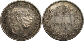 RDR – Habsburg – Österreich, KAISERREICH ÖSTERREICH. Österreich Ungarn. Franz Joseph I. (1848-1916). 1 Krone 1914 KB. 5,0 g. 0.835 Silber. 0.13 OZ. KM...