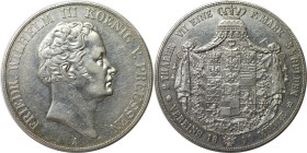 Altdeutsche Münzen und Medaillen, BRANDENBURG IN PREUSSEN. Friedrich Wilhelm III. (1797-1840). Vereinsdoppeltaler 1840 A, Silber. Jaeger 64, Thun 252,...