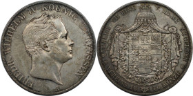 Altdeutsche Münzen und Medaillen, BRANDENBURG IN PREUSSEN. Friedrich Wilhelm IV. (1840-1861). Doppeltaler 1846 A, Berlin. 37,10 g. Silber. AKS 69. Fas...
