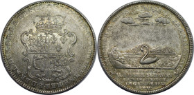 Altdeutsche Münzen und Medaillen, BRAUNSCHWEIG - CALENBERG - HANNOVER. George II. (1727-1760). Reichstaler 1745, Zellerfeld. Ausbeute der Grube Weißer...