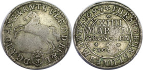 Altdeutsche Münzen und Medaillen, BRAUNSCHWEIG - WOLFENBÜTTEL. Rudolf August and Anton Ulrich. 24 Mariengroschen 1694 HCH. KM 615, Dav. 332, Welter 20...