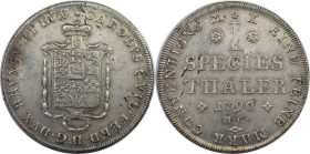 Altdeutsche Münzen und Medaillen, BRAUNSCHWEIG - WOLFENBÜTTEL. Karl Wilhelm Ferdinand (1780-1806). Taler 1796 MC, Braunschweig. Silber. 27,77 g. Dav. ...