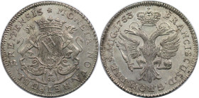 Altdeutsche Münzen und Medaillen, BREMEN - STADT. 48 Grote 1753, Bremen. Mit dem Titel Kaiser Franz I. Vs.: FRANCISCUS. D. G. ROM. IMP. S. AUG. 1753, ...