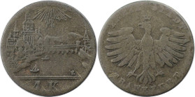 Altdeutsche Münzen und Medaillen, FRANKFURT. 1 Kreuzer ND (1839). KM 317. Sehr Schön