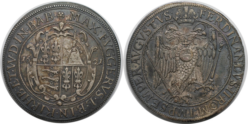 Altdeutsche Münzen und Medaillen, Fugger Babenhausen Wellenburg. Taler 1621, Sil...