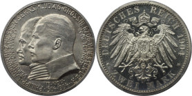 Deutsche Münzen und Medaillen ab 1871, REICHSSILBERMÜNZEN, Hessen-Darmstadt. Ernst Ludwig (1892-1918). 2 Mark 1904, auf den 400. Geburtstag Philipps d...