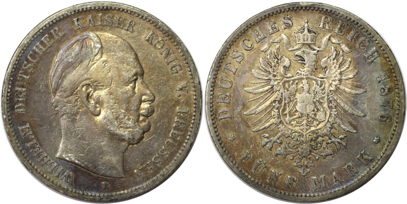 Deutsche Münzen und Medaillen ab 1871, REICHSSILBERMÜNZEN, Preußen, Wilhelm I. (...