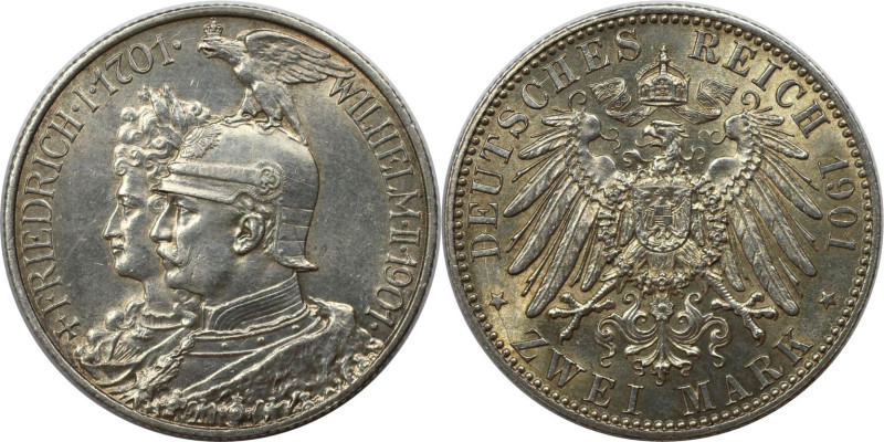 Deutsche Münzen und Medaillen ab 1871, REICHSSILBERMÜNZEN, Preußen, Wilhelm II. ...