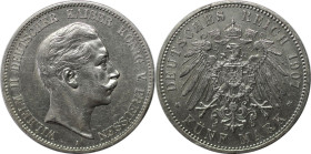 Deutsche Münzen und Medaillen ab 1871, REICHSSILBERMÜNZEN, Preußen, Wilhelm II. (1888-1918). 5 Mark 1907 A. Silber. Jaeger 104. Sehr schön-vorzüglich...