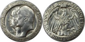 Deutsche Münzen und Medaillen ab 1871. REICHSSILBERMÜNZEN. Preußen. Wilhelm II. (1888-1918). 3 Mark 1910 A, Universität Berlin Jahrhundertfeier. Silbe...