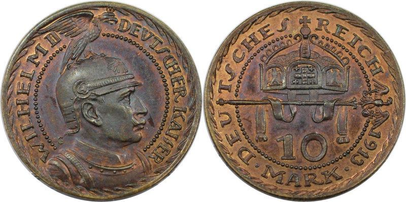 Deutsche Münzen und Medaillen ab 1871, REICHSGOLDMÜNZEN. Preußen. Wilhelm II. (1...