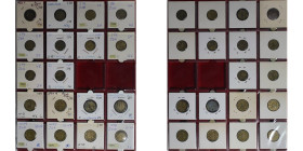 Deutsche Münzen und Medaillen ab 1871, LOTS UND SAMLLUNGEN. WEIMARER REPUBLIK. Lot von 18 Münzen (1924-1925). 1х2 Pfennig 1924, 5х5 Pfennig 1924, 4х5 ...