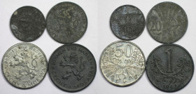 Deutsche Münzen und Medaillen ab 1871, LOTS UND SAMMLUNGEN. DEUTSCHE NEBENGEBIETE. Protektorat Böhmen und Mähren. 10 Heller 1942, KM 1, Jaeger 620 (Ss...