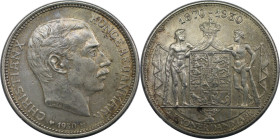 Europäische Münzen und Medaillen, Dänemark / Denmark. Christian X. (1912-1947). Auf den 60. Geburtstag des Königs. 2 Kroner 1930. Silber. KM 829. Sehr...