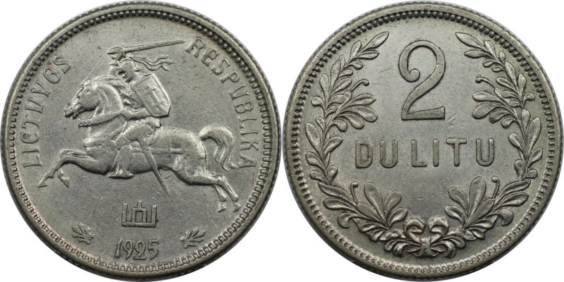 Europäische Münzen und Medaillen, Litauen / Lithuania. 2 Litu 1925. Silber. KM 7...