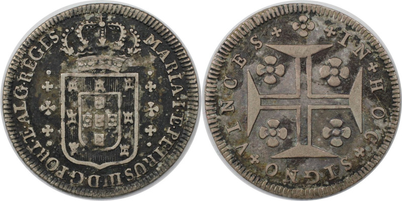 Europäische Münzen und Medaillen, Portugal. Maria I & Peter III. 120 Reis ND (17...