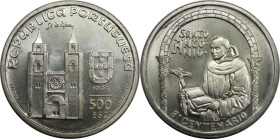 Europäische Münzen und Medaillen, Portugal. 500 Escudos 1995. 14,0 g. 0.500 Silber. 0.23 OZ. KM 686. Stempelglanz