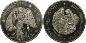 Europäische Münzen und Medaillen, Schweiz / Switzerland. 5 Ecu 1995. Stempelglanz. Patina. Kl.Flecken. Fingerabdrücke.