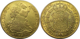 Europäische Münzen und Medaillen, Spanien / Spain. Karl III. (1759-1788). 4 Escudos 1788 MM, Madrid. Vs.: Geharnischtes und drapiertes Brustbild nach ...