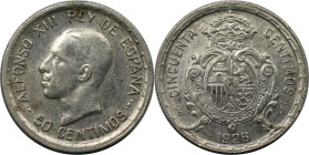 Europäische Münzen und Medaillen, Spanien / Spain. Alfonso XIII. (1886-1941). 50 Centimos 1926 PC - S. Silber. KM 741. Sehr schön-vorzüglich