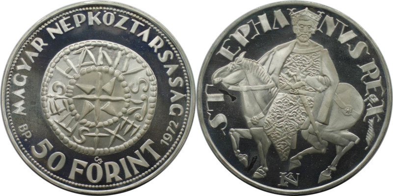 Europäische Münzen und Medaillen, Ungarn / Hungary. Heilige Stephan. 50 Forint 1...