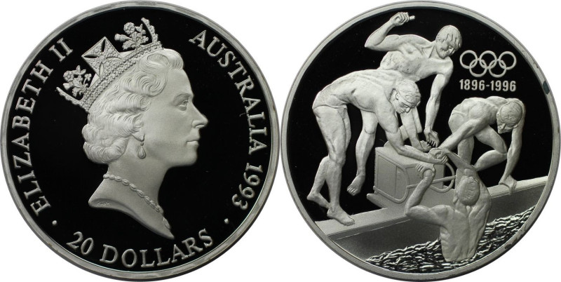 Weltmünzen und Medaillen, Australien / Australia. 100 Jahre Olympische Spiele - ...