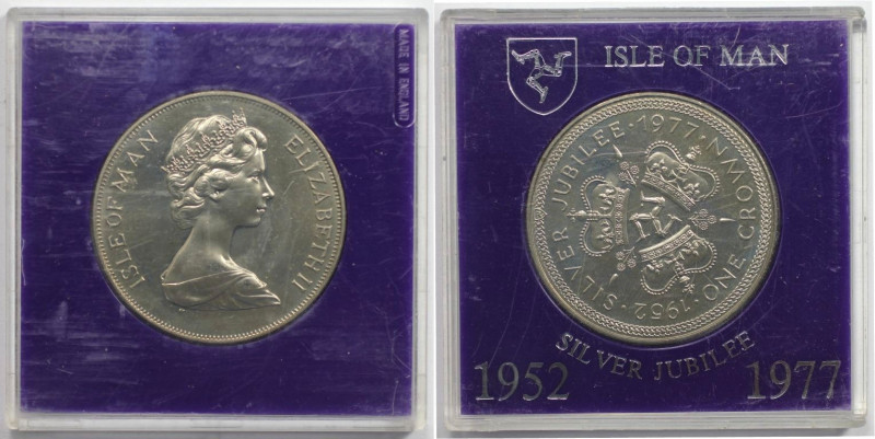 Weltmünzen und Medaillen, Isle of Man. 25 jähriges Thronjubiläum Elisabeth II. W...