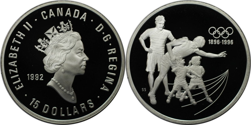 Weltmünzen und Medaillen, Kanada / Canada. 100 Jahre Olympische Spiele - Sportle...