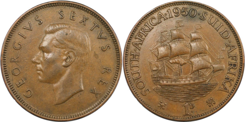 Weltmünzen und Medaillen, Südafrika / South Africa. George VI. (1936-1952). 1 Pe...