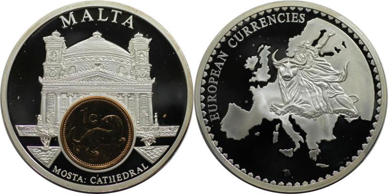 Medaillen und Jetons, Gedenkmedaillen. Malta. Kirche Mosta Kathedrale. Medaille ...