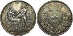 Medaillen und Jetons, Gedenkmedaillen. Frankreich / France. Lille - Chambre de Commerce - Ordonnance du 31 Juillet 1714. Medaille. Signiert: A.Borrel....