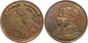 Medaillen und Jetons, Gedenkmedaillen. Kanada / Canada. George VI. Königlicher Besuch. Medaille 1939. Kupfer. 14,86 g. 31 mm. Stempelglanz. Kl.Kratzer...