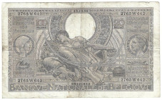 Banknoten, Belgien / Belgium. 100 Francs / 20 Belgas 15.12.1936. Pick 107. III