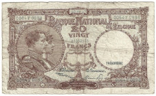 Banknoten, Belgien / Belgium. 20 Francs 22.03.1947. Pick: 111. IV