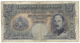 Banknoten, Bulgarien / Bulgaria. 250 Leva 1929. Pick: 51. III-IV