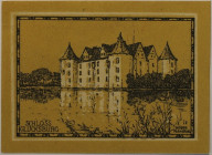 Banknoten, Deutschland / Germany. Notgeld Glücksburg. Stadtwappen, Schloss. 25 Pfennig 1920. Mehl 441a. I