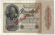 Banknoten, Deutschland / Germany. Deutsches Reich, Weimarer Republik. Reichsbanknote 1 Milliarde Mark 1923. Ro.110b. III
