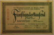 Banknoten, Deutschland / Germany. Notgeld Wetzlar, Kreis. 500 000 Mark 1923. II