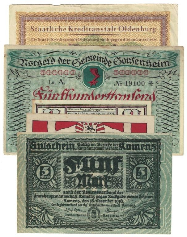 Banknoten, Deutschland / Germany, Lots und Sammlungen. Dänemark Notgeld Lunderup...