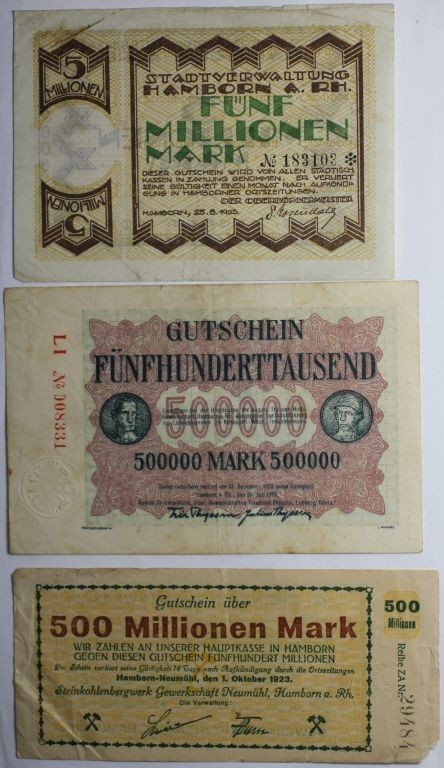 Banknoten, Deutschland / Germany, Lots und Sammlungen. Notgeld Stadt Hamborn a. ...