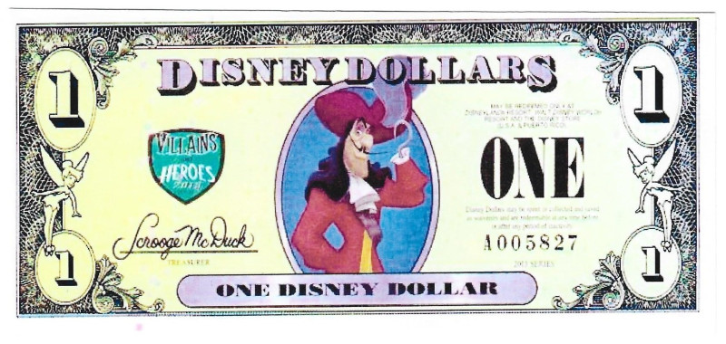 Banknoten, Fantasy Spielgeld / Fantasy play money. Serie: Helden aus Disneyland....