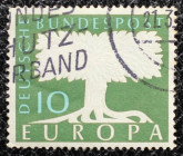 Briefmarken / Postmarken, Deutschland / Germany. BRD. Deutsche Bundespost. 10 Pfennig 1957. L294. ⊙
