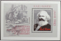 Briefmarken / Postmarken, Deutschland / Germany. DDR. 100. Todestag von Karl Marx. Block 71 1983. ⊛