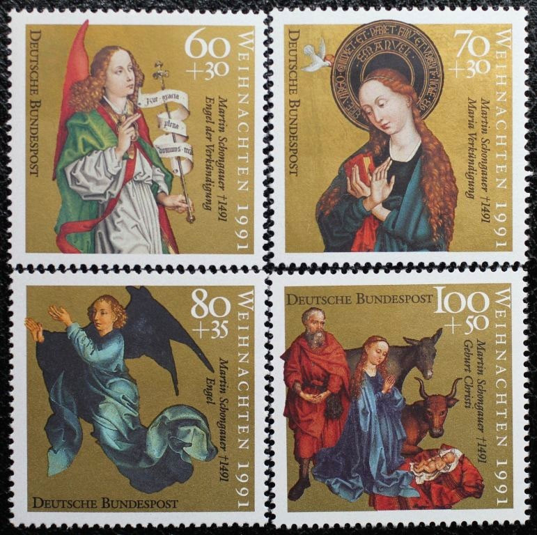 Briefmarken / Postmarken, Deutschland / Germany. BRD. Deutsche Bundespost. Weihn...