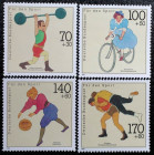 Briefmarken / Postmarken, Deutschland / Germany. BRD. Deutsche Bundespost. Für den Sport. Set 4 Stück 1991. L1499-1502. **