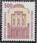 Briefmarken / Postmarken, Deutschland / Germany. BRD. Deutsche Bundespost. Staatstheater Cottbus. 500 Pfennig 1993. L1679. **