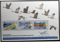 Briefmarken / Postmarken, Deutschland / Germany. BRD. Nationalpark Vorpommersche Boddenlandschaft. Block 36, Ausgabejahr 1996. **