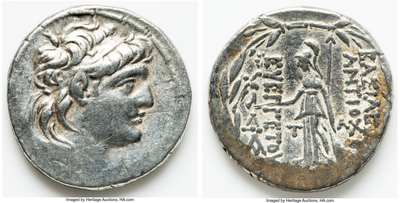 SELEUCID KINGDOM. Antiochus VII Euergetes (Sidetes) (138-129 BC). AR tetradrachm...